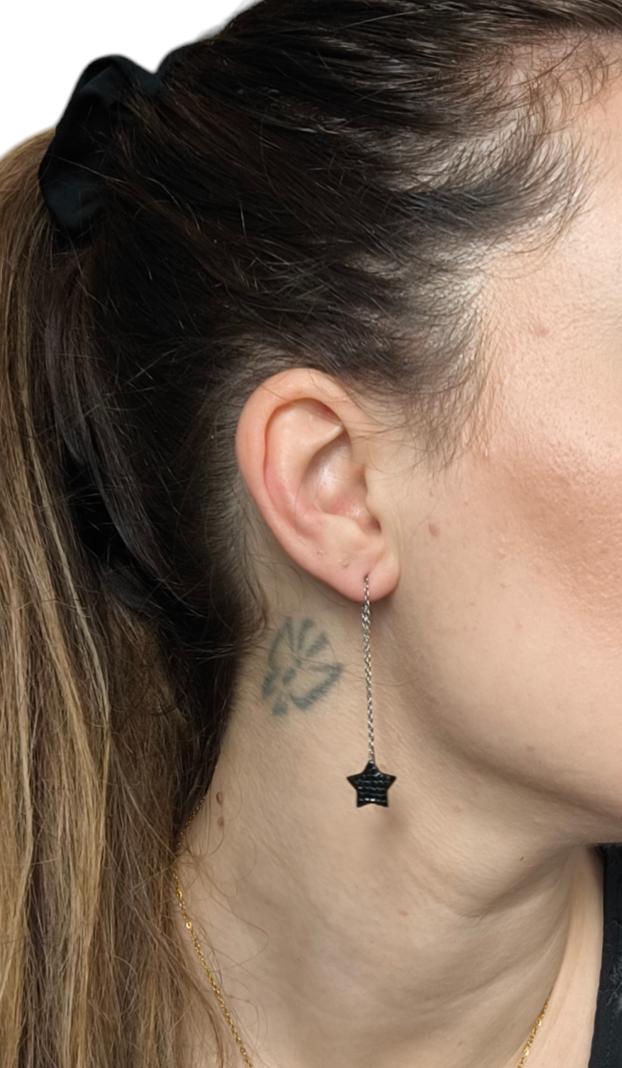 ORECCHINI CASCATA BLACK STAR