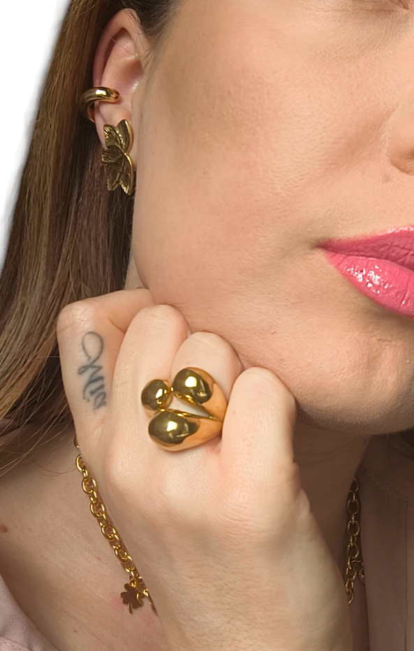 ANELLO TRE SFERE