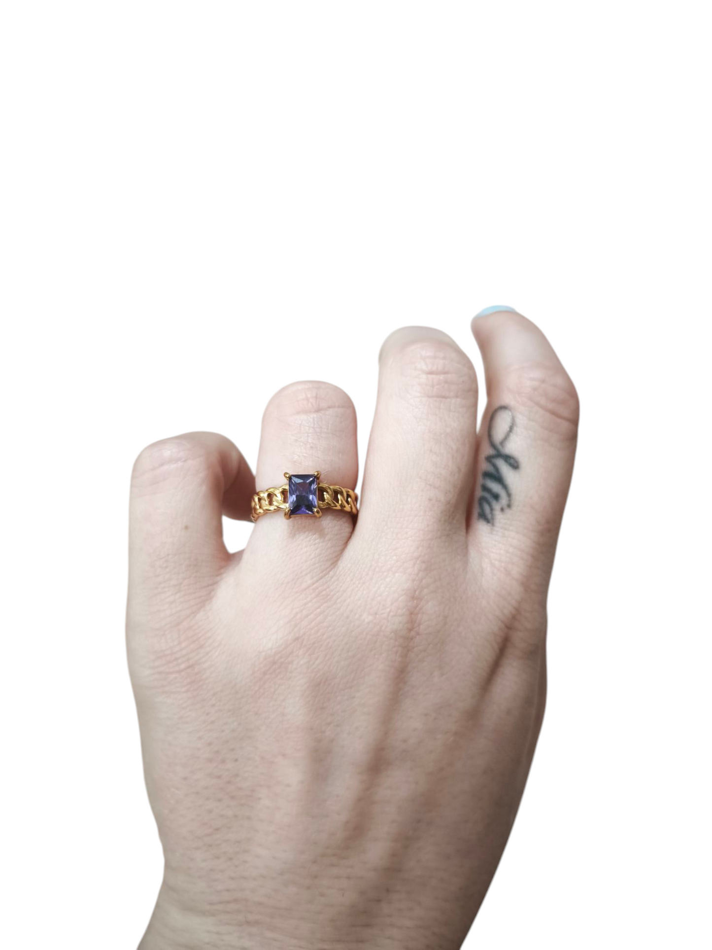 ANELLO CON ZIRCONE COLOR