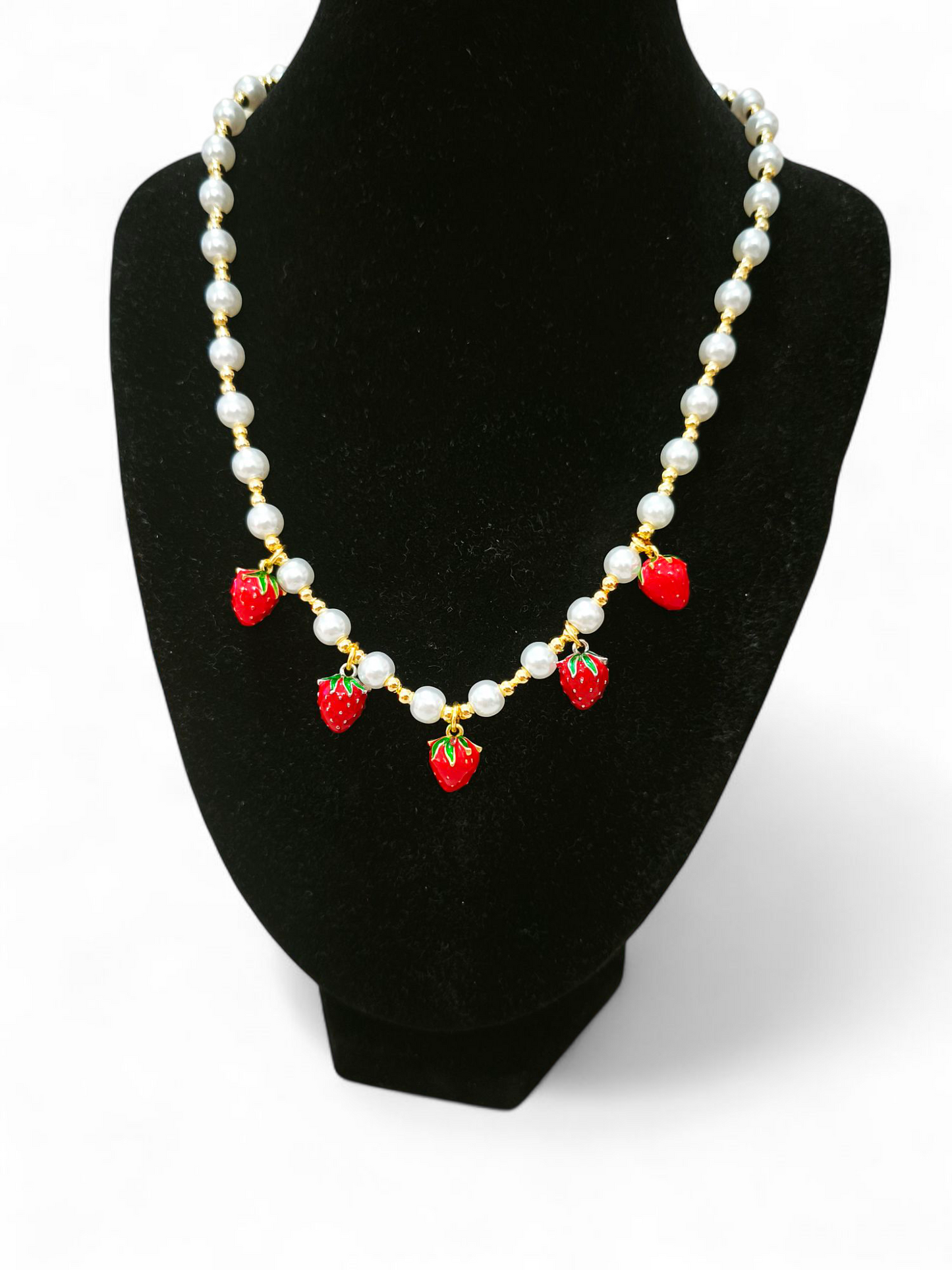 COLLANA PERLINE FRAGOLINE