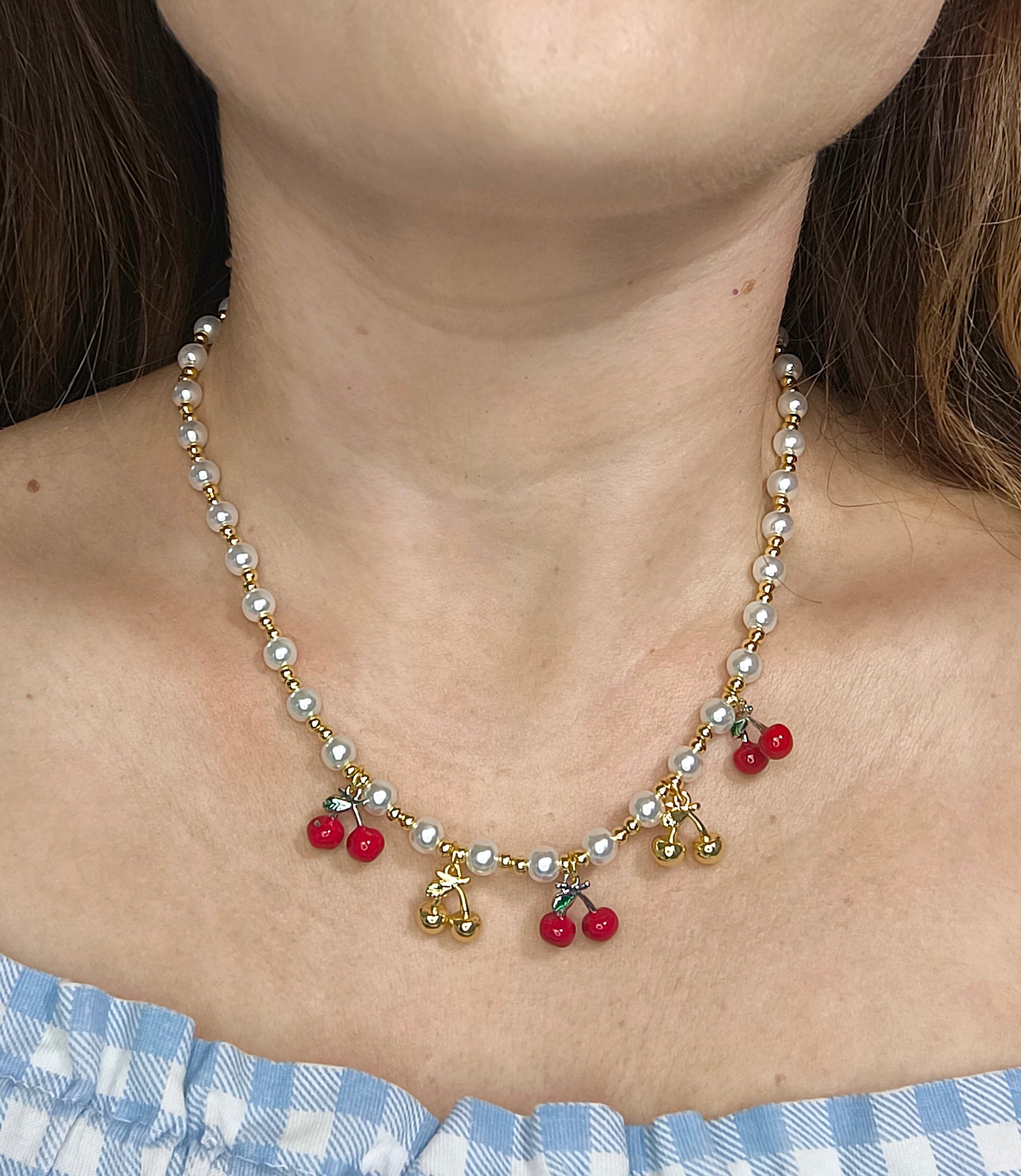 COLLANA PERLINE CILIEGINE