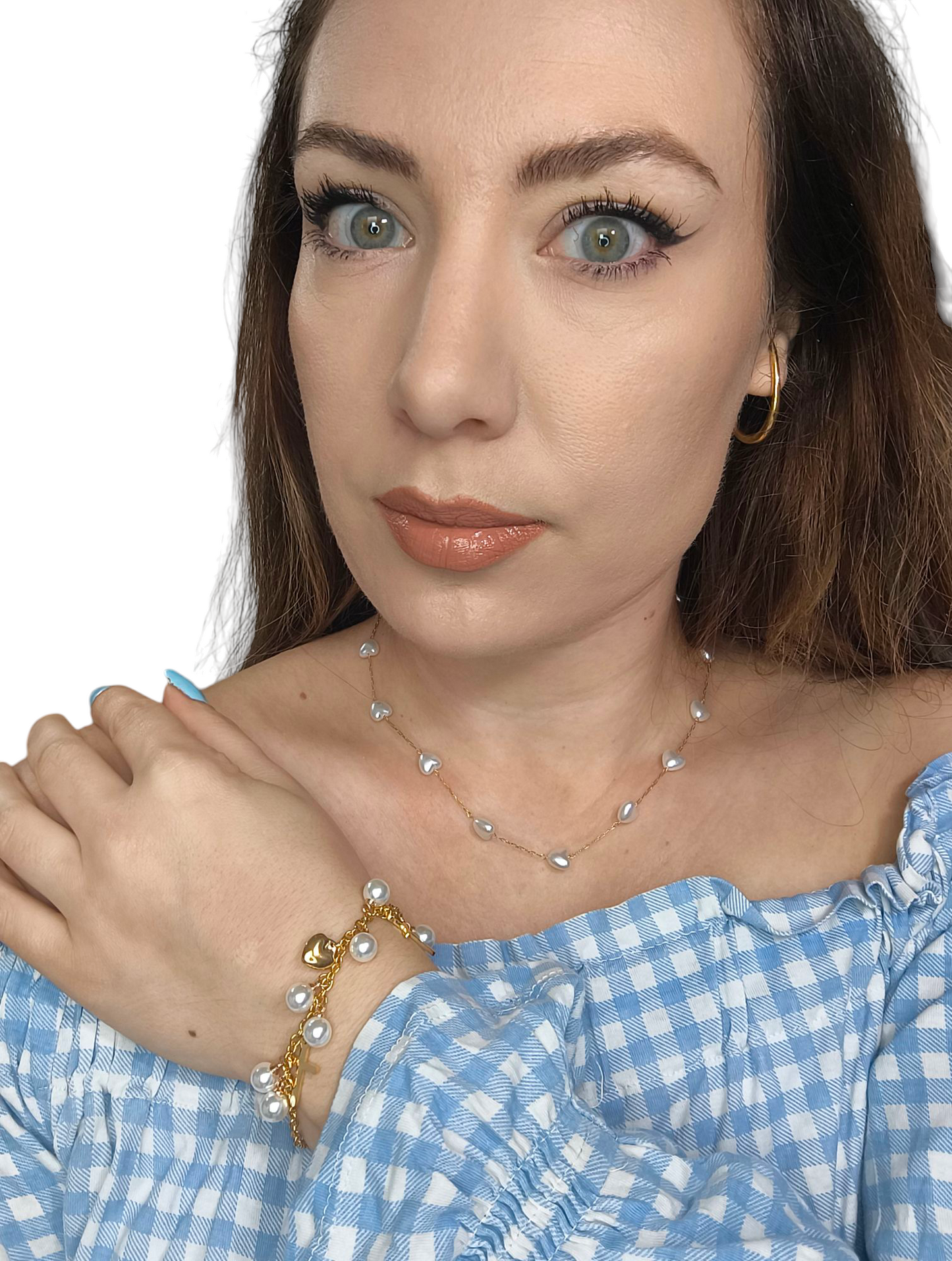 COLLANA PERLE A CUORE