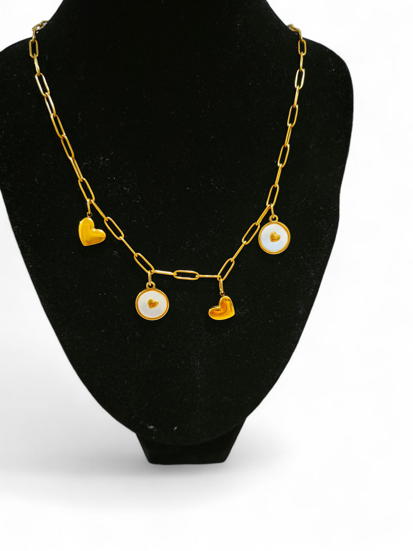 COLLANA CHARM CUORI "Chiara's creation"