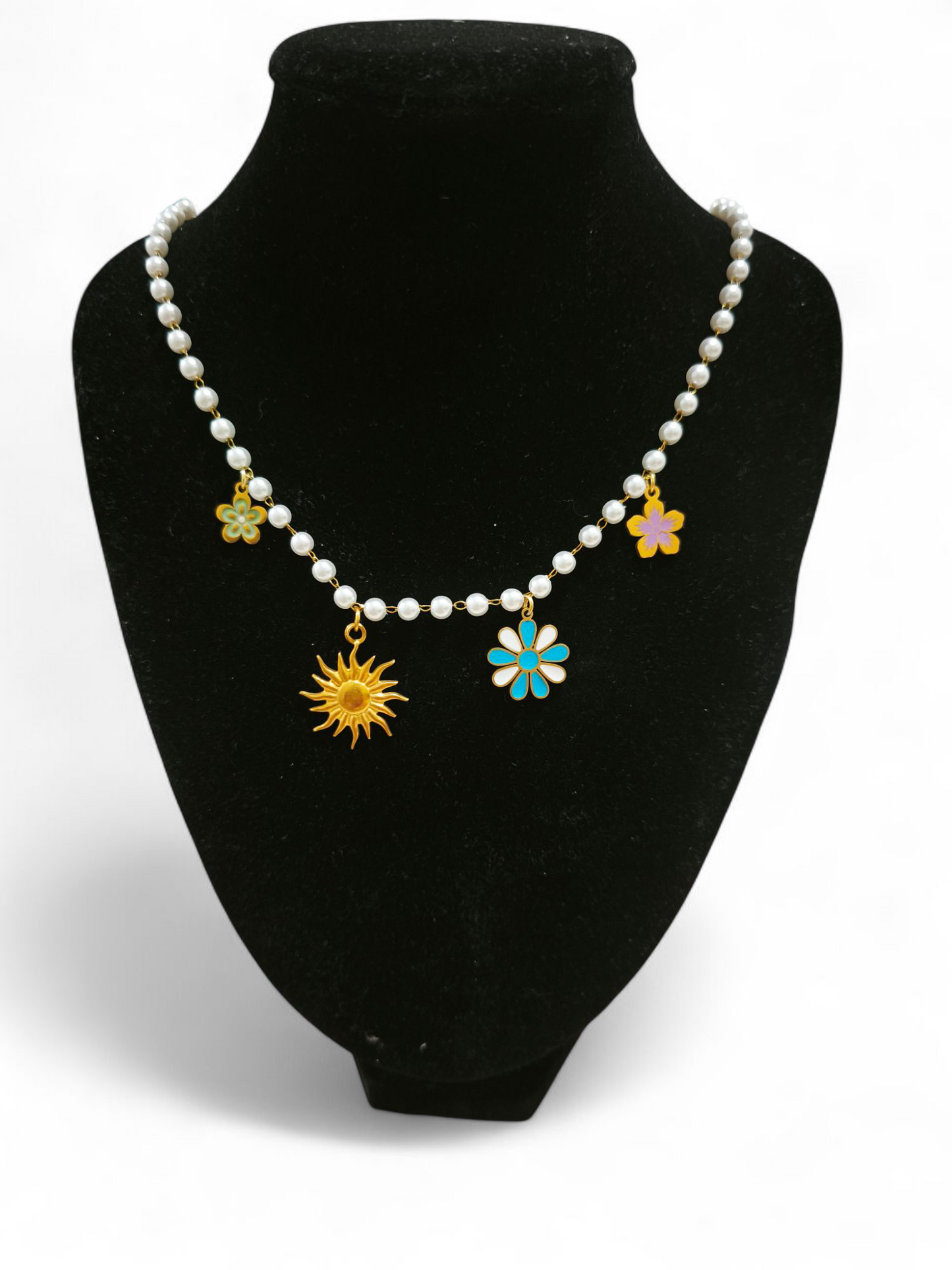 COLLANA CHARM FIORI "Chiara's creations"