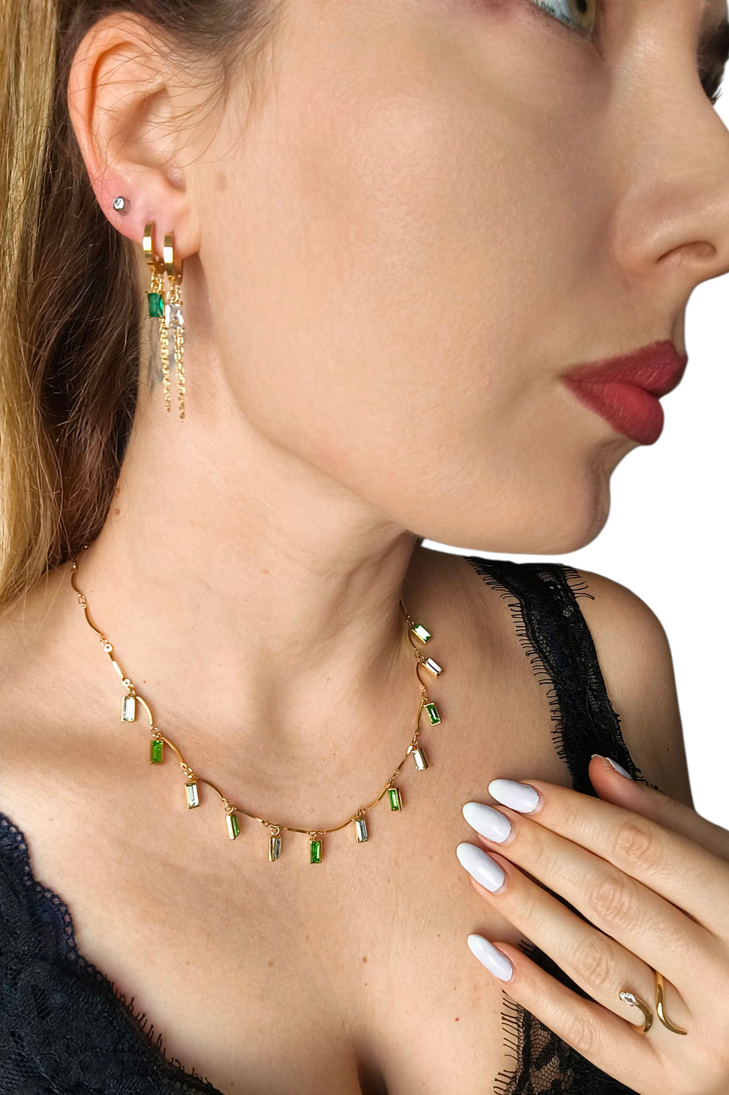 CERCHIETTI ZIRCONIA CASCATA