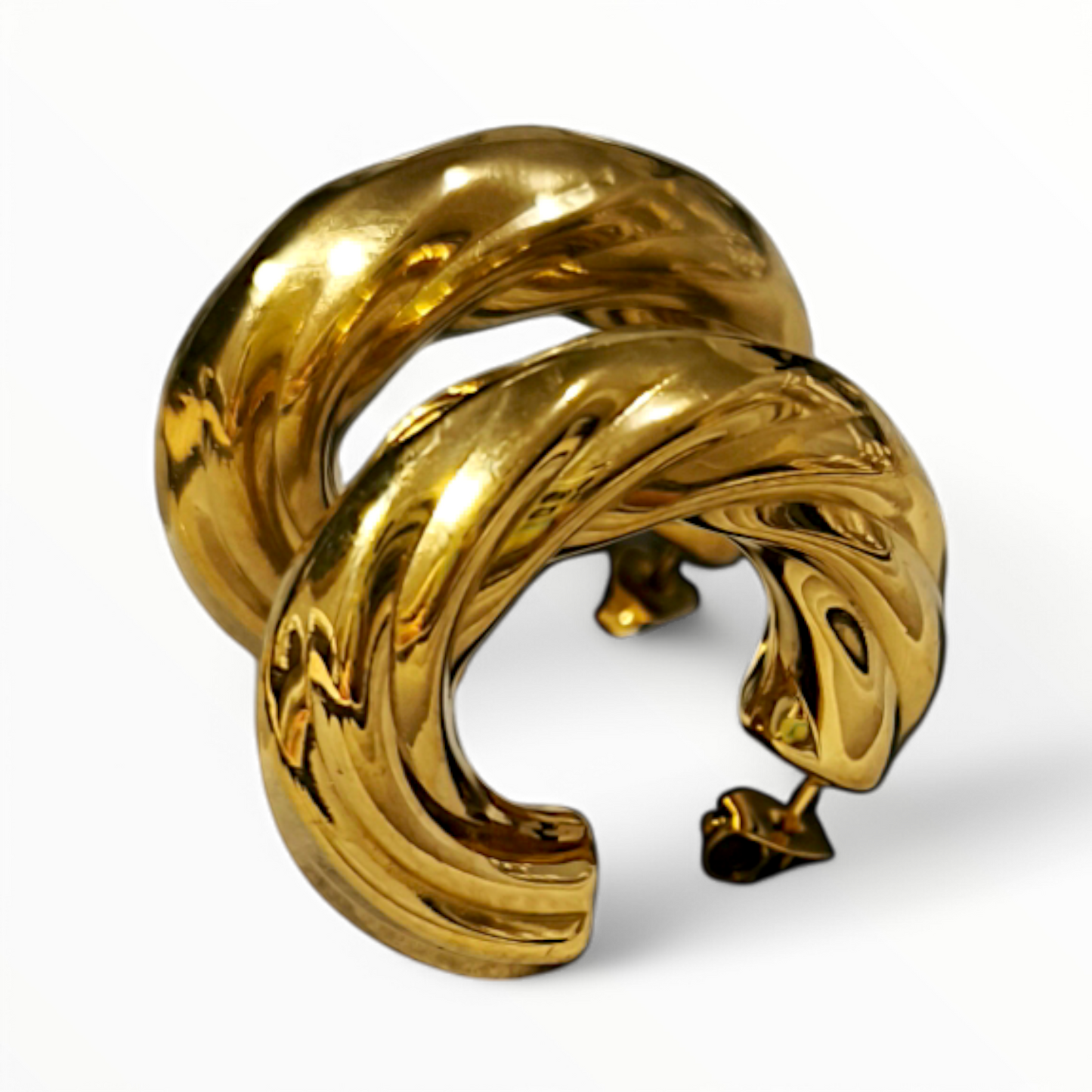 ORECCHINI CERCHIETTO TRECCIA BOLD