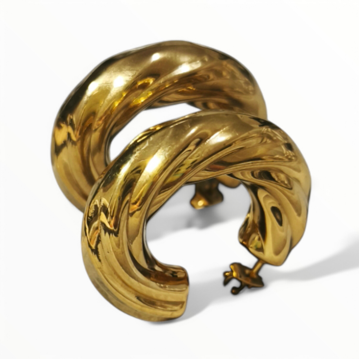 ORECCHINI CERCHIETTO TRECCIA BOLD