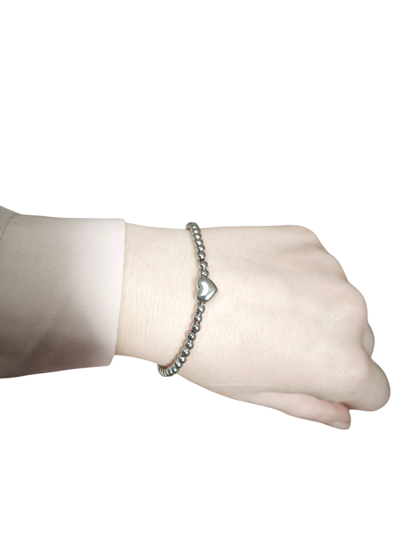 BRACCIALE SFERE E CUORICINO
