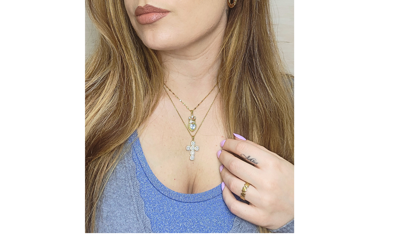 COLLANA CROCE GEOMETRICA