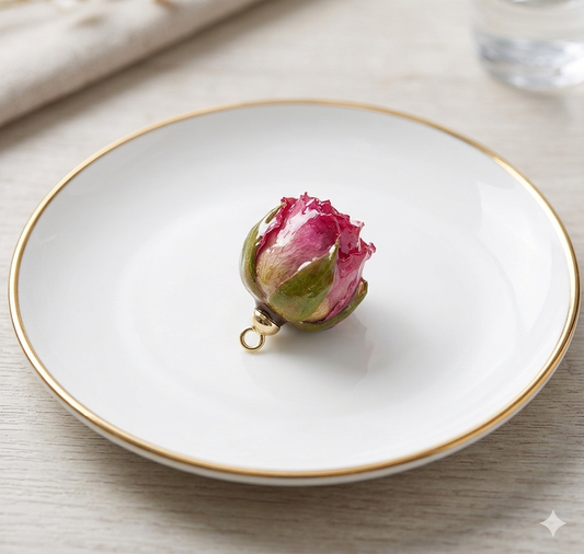 CIONDOLO BOCCIOLO ROSA DI RITA