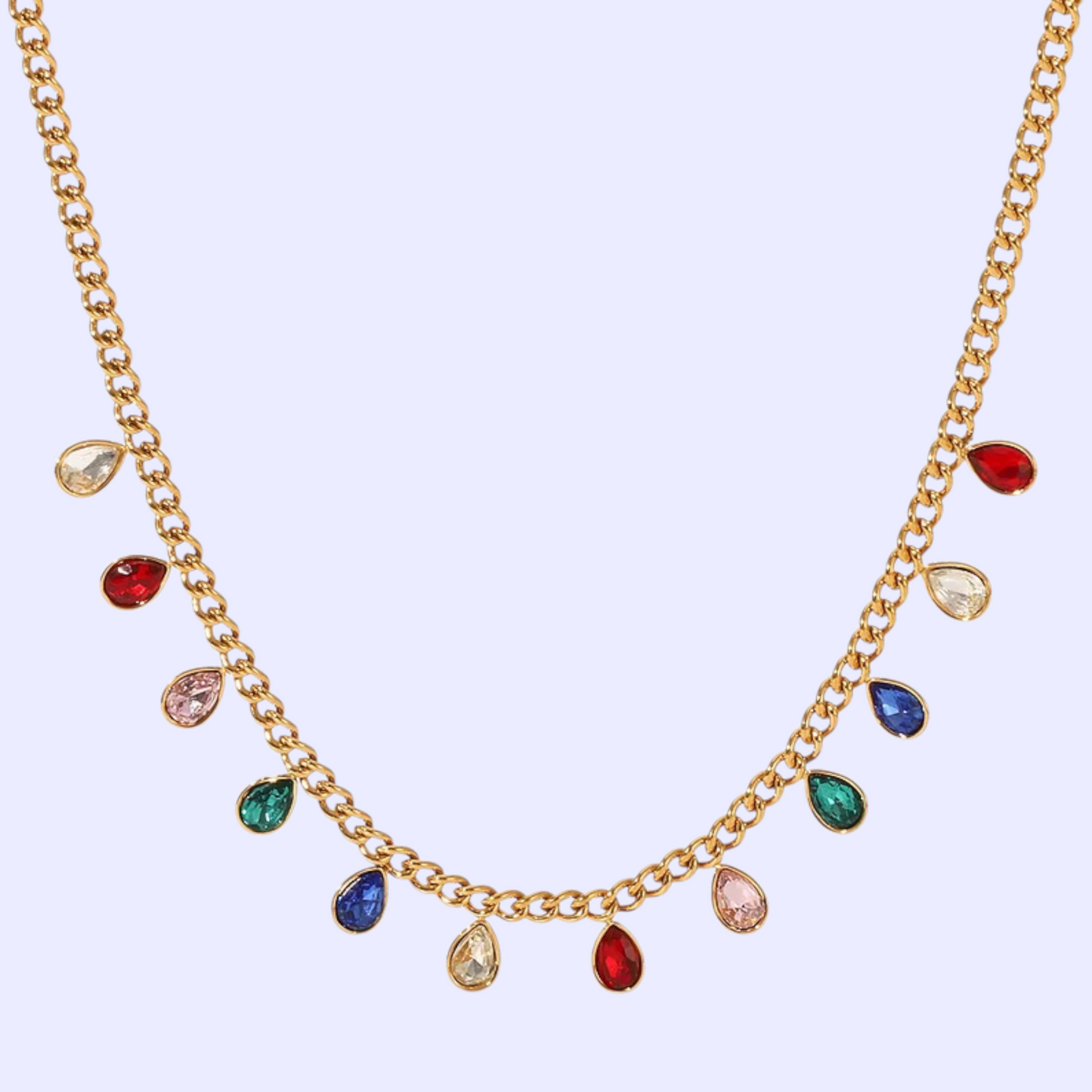COLLANA GEMME MULTICOLOR