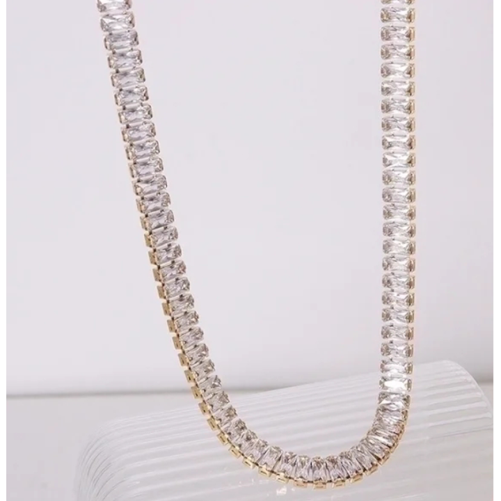 COLLANA TENNIS BAGUETTE