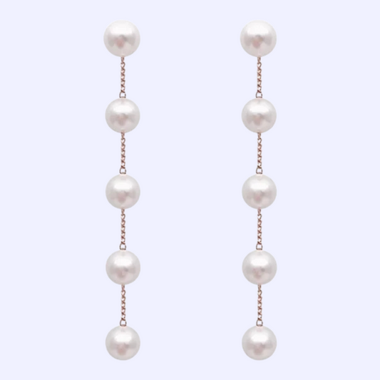 ORECCHINI MINI CASCATA DI PERLE