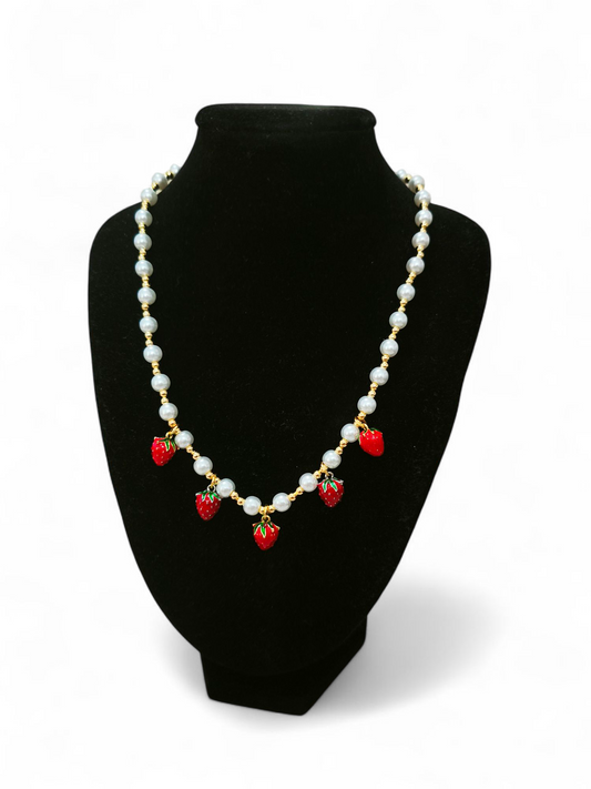 COLLANA PERLINE FRAGOLINE