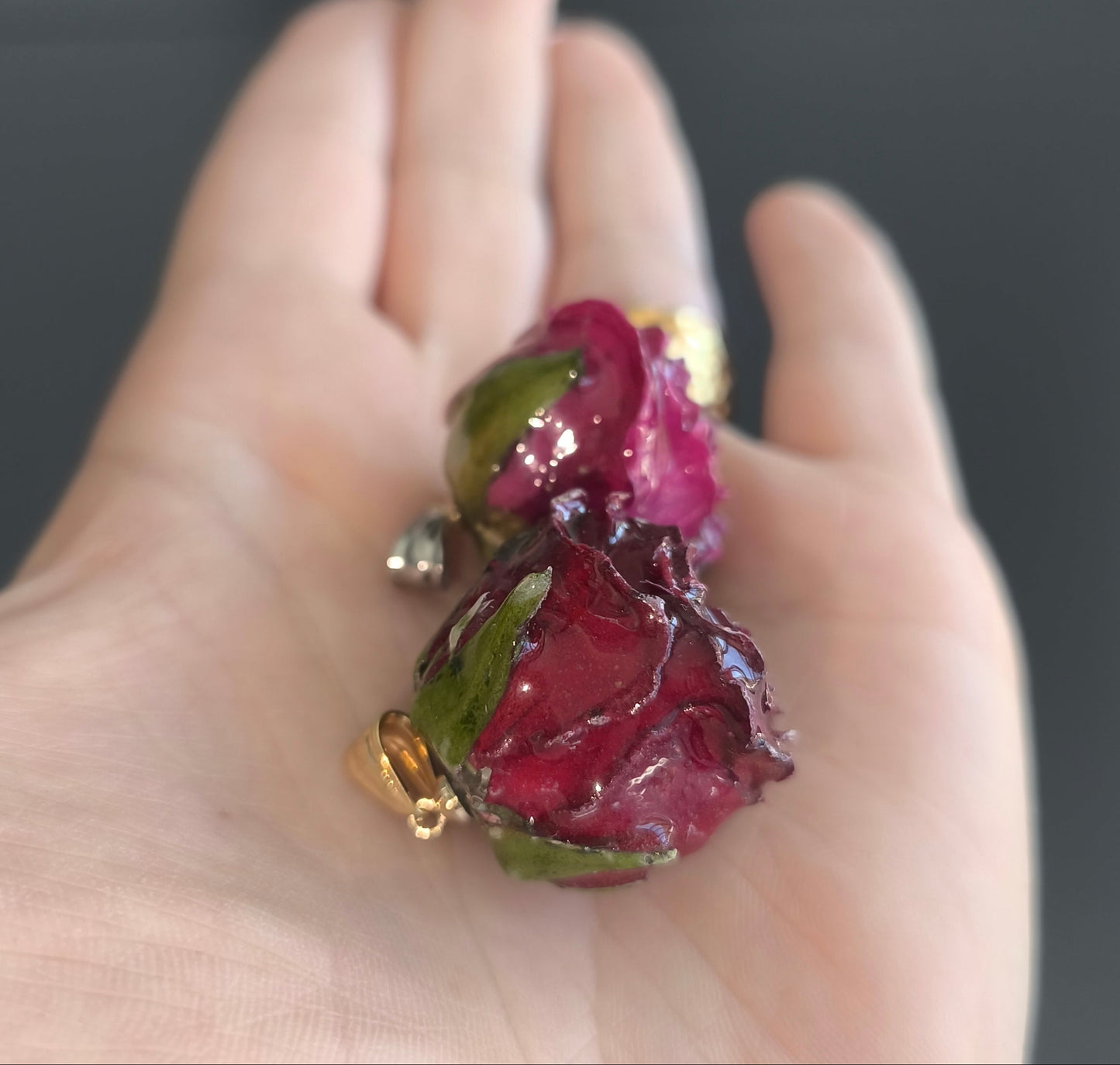 CIONDOLO BOCCIOLO ROSA DI RITA