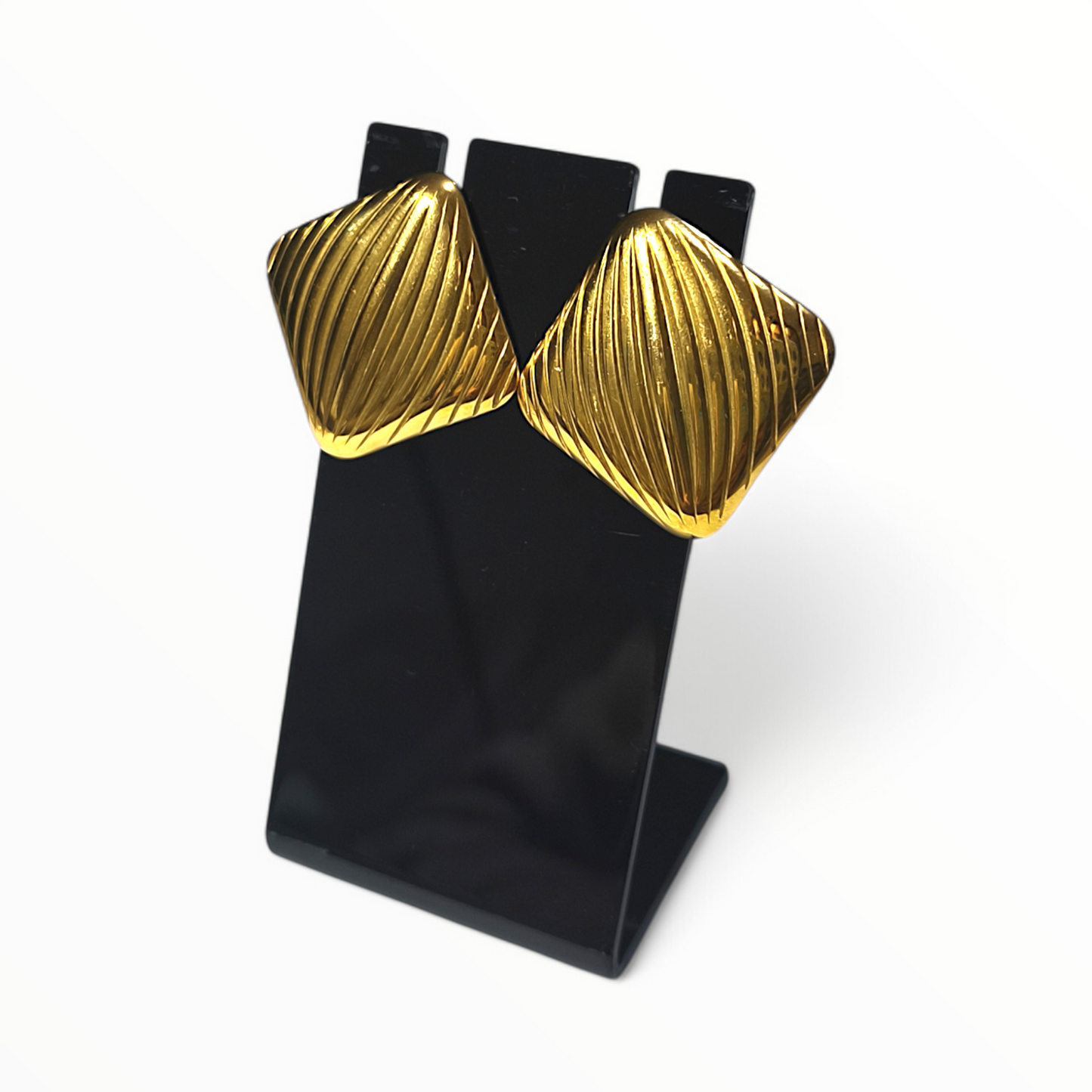 ORECCHINI SQUARE STRIATO