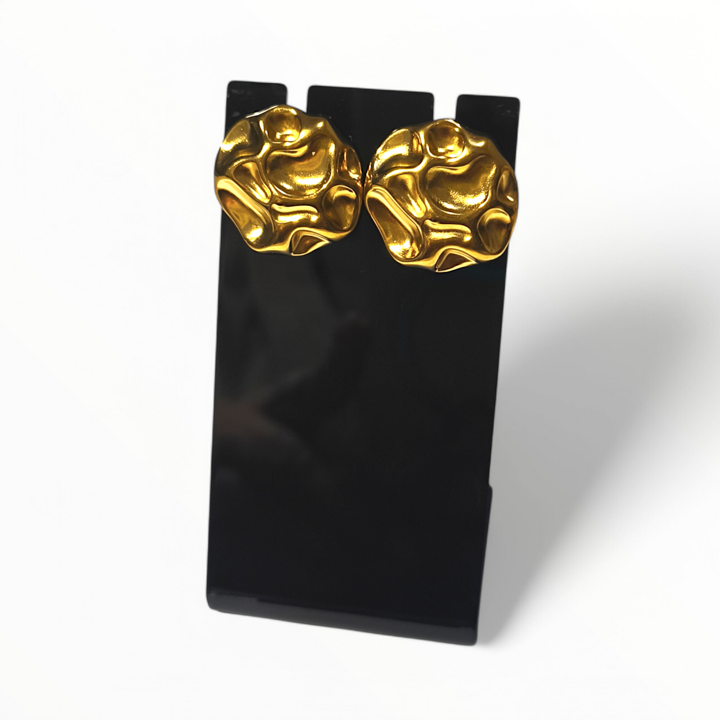 ORECCHINI BOTTONE CREASE