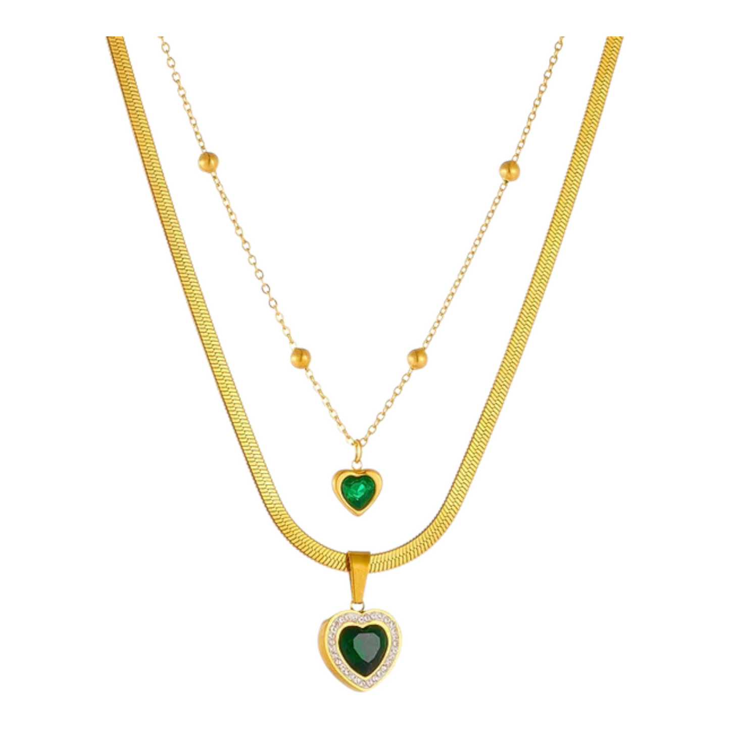 COLLANA DOPPIO CUORE