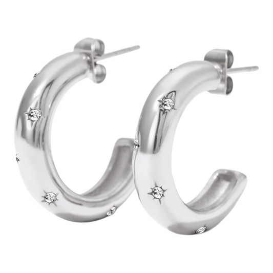 ORECCHINI  CERCHI STELLATI