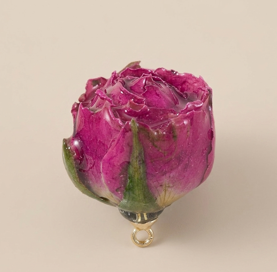 CIONDOLO BOCCIOLO ROSA DI RITA