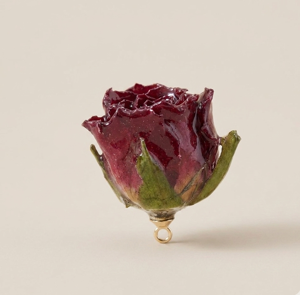 CIONDOLO BOCCIOLO ROSA DI RITA