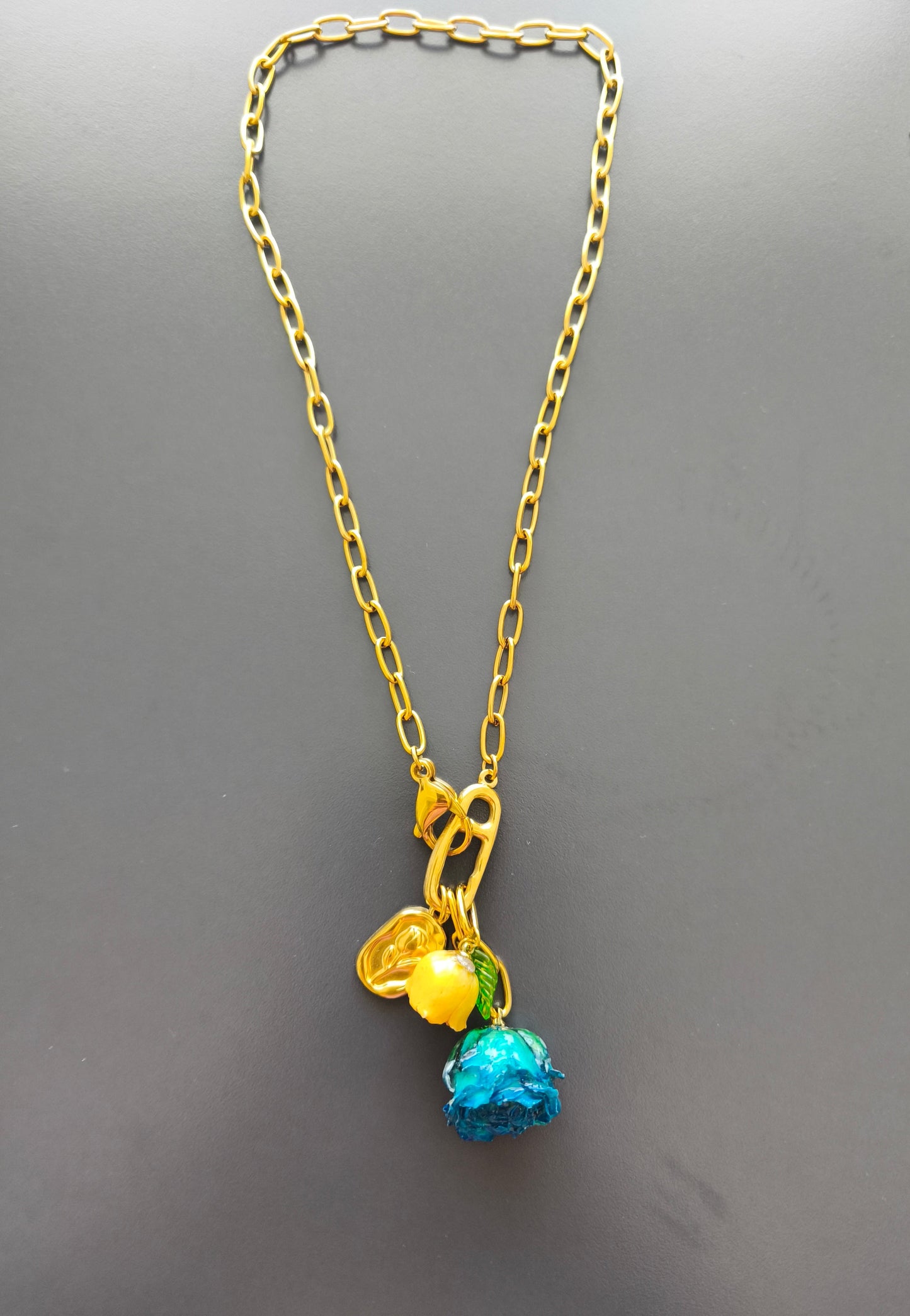COLLANA BOCCIOLI DI ROSA
